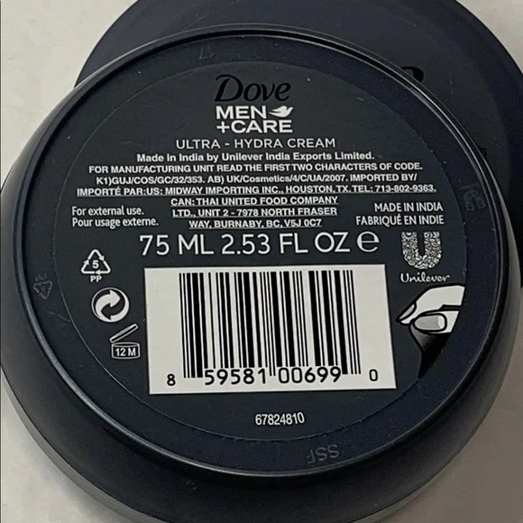 Dove Men+Care Ultra Hydra Cream Face Hands Body 2-2.5 oz New - Picture 4 of 8